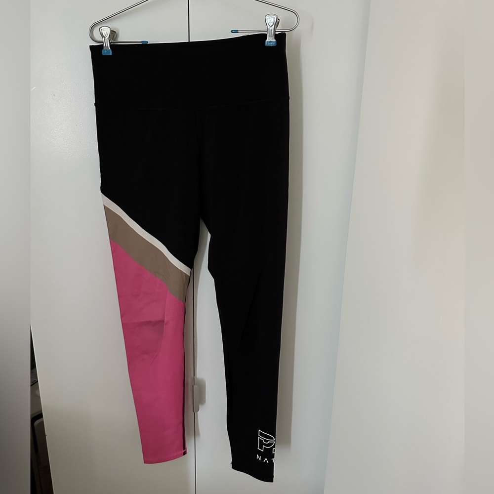 P.E Nation Black and Pink Leggings